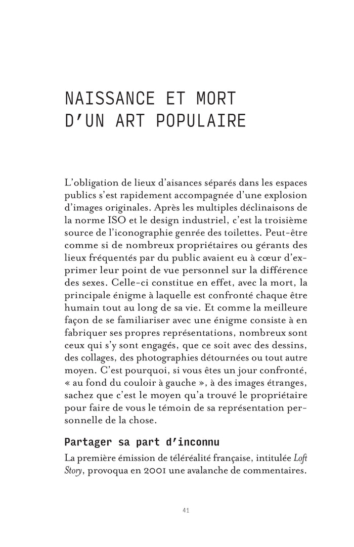 Au fond du couloir à gauche