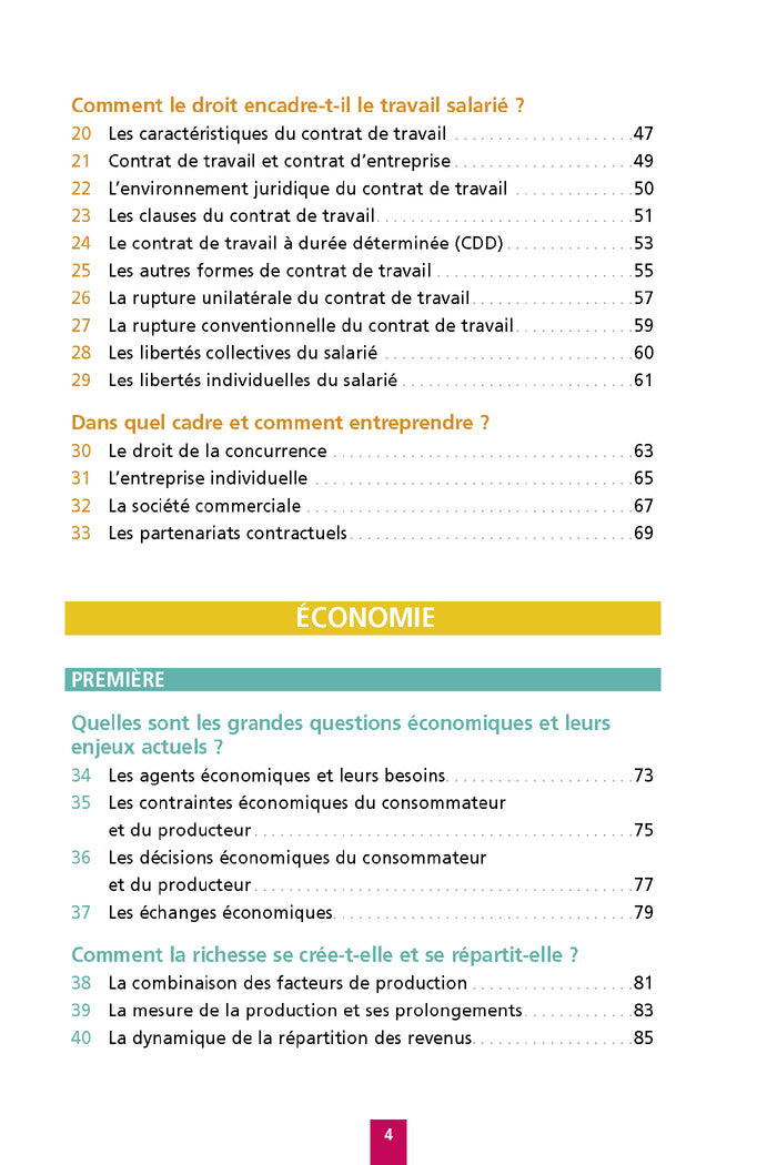 Objectif BAC Fiches 1re et Term STMG Droit et Économie