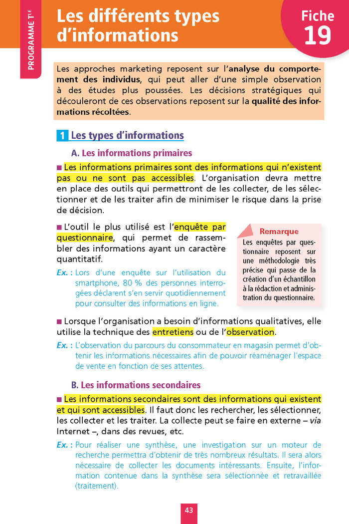 Objectif BAC Fiches 1re et Term STMG Management, Sciences de gestion et numérique