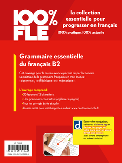 100% FLE - Grammaire essentielle du français B2