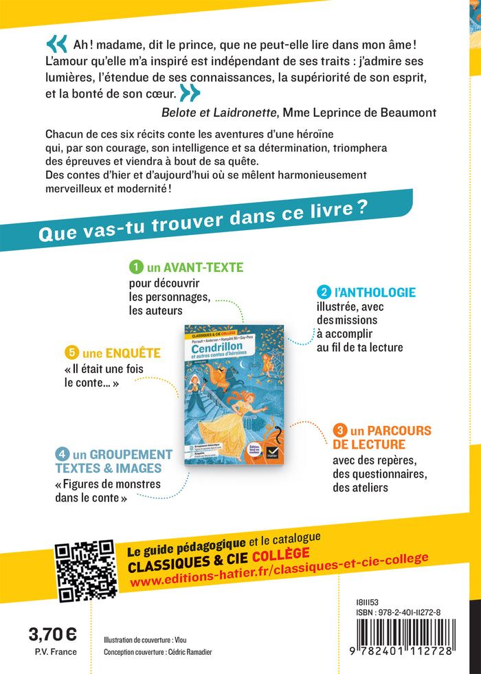 Cendrillon et autres contes d'héroïnes (Perrault, de Beaumont, Andersen, Gay-Para, Hampâté Bâ)