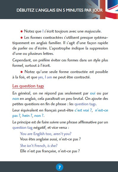 Débutez l'anglais en 5 minutes par jour