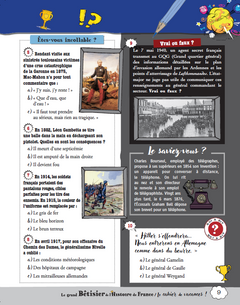 Cahier de vacances adultes - spécial Grand bêtisier de l'histoire de France