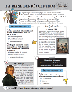 Cahier de vacances adultes - spécial Grand bêtisier de l'histoire de France
