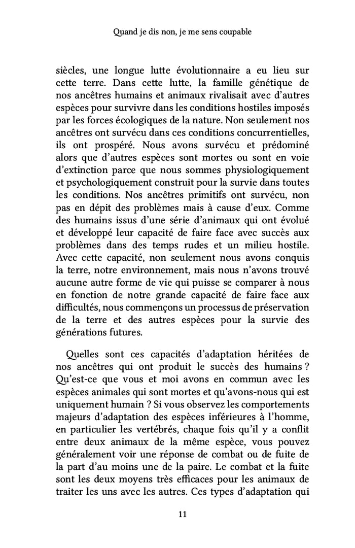 Quand je dis non, je me sens coupable