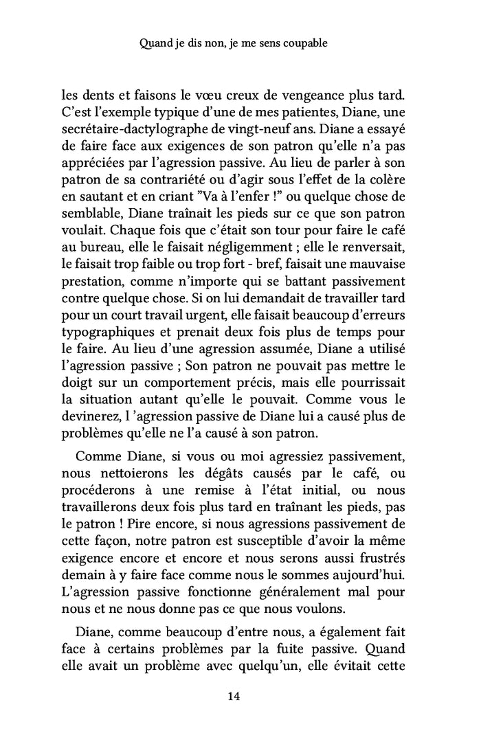 Quand je dis non, je me sens coupable