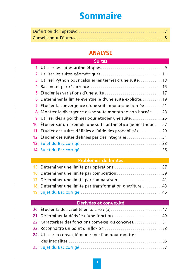 Objectif Bac Fiches - Spécialité Maths Tle