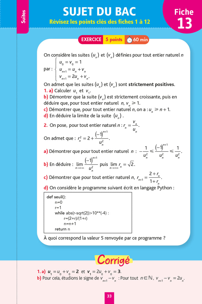 Objectif Bac Fiches - Spécialité Maths Tle