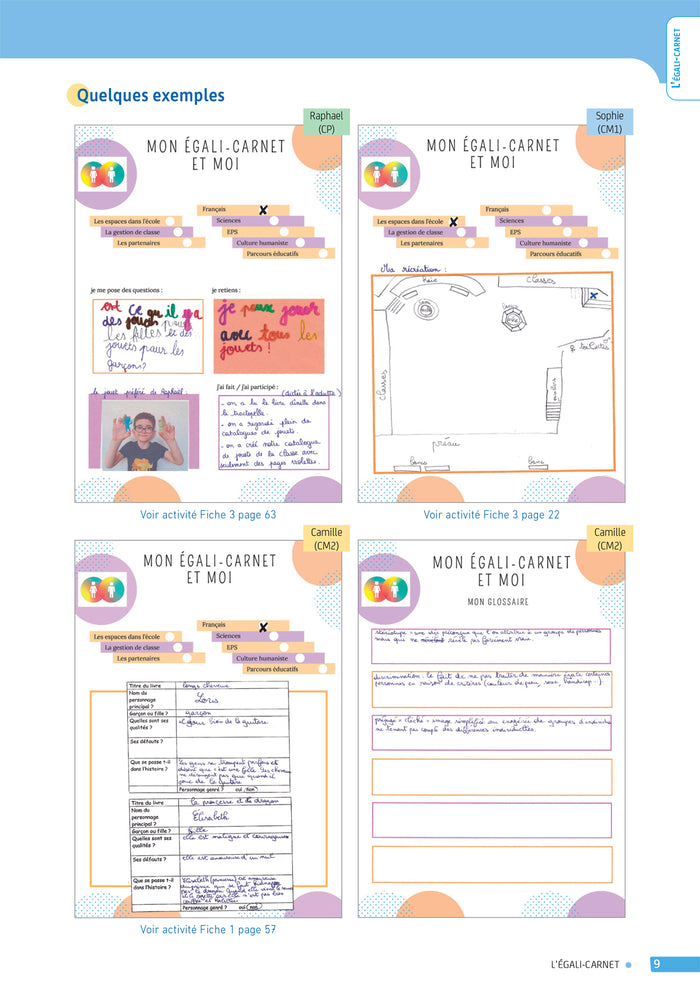 Enseigner pratiques -  L'égalité Filles-Garçons à l'école - Cycles 1, 2 et 3