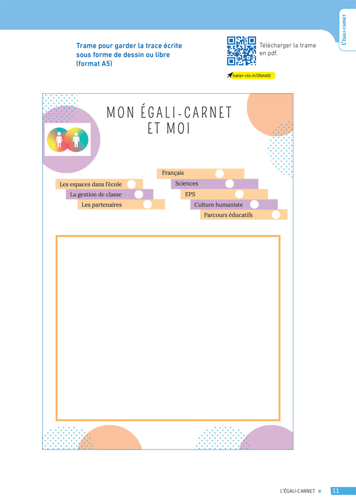 Enseigner pratiques -  L'égalité Filles-Garçons à l'école - Cycles 1, 2 et 3