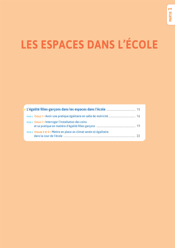 Enseigner pratiques -  L'égalité Filles-Garçons à l'école - Cycles 1, 2 et 3