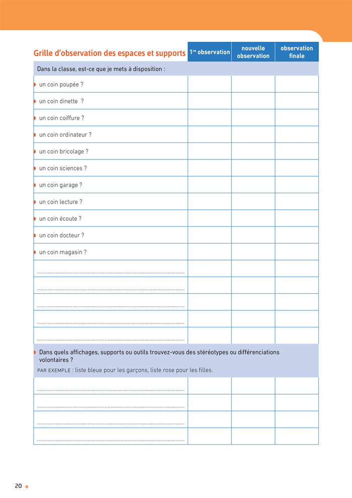 Enseigner pratiques -  L'égalité Filles-Garçons à l'école - Cycles 1, 2 et 3