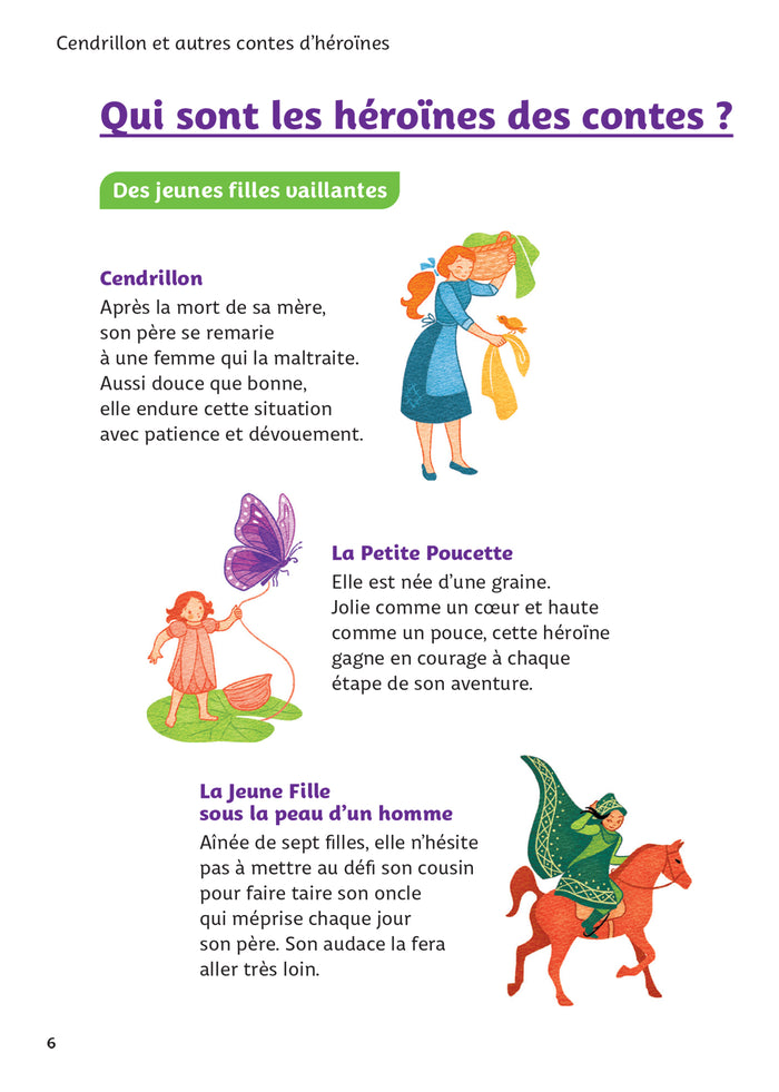 Cendrillon et autres contes d'héroïnes (Perrault, de Beaumont, Andersen, Gay-Para, Hampâté Bâ)