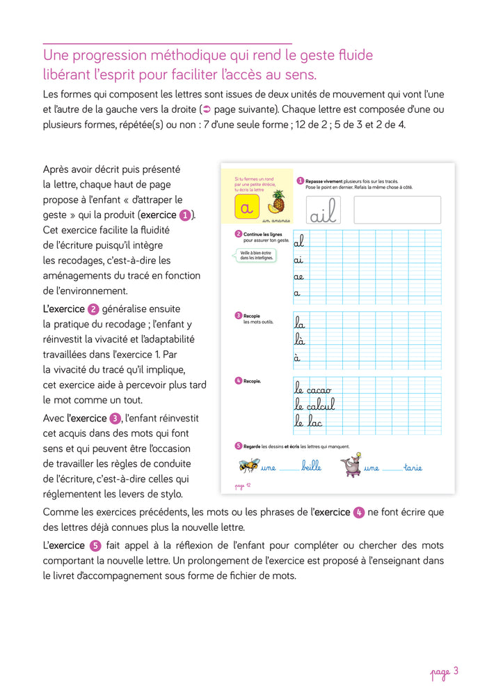 Les cahiers d'écriture CP - Cahier n° 1 Apprentissage