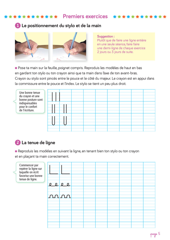 Les cahiers d'écriture CP - Cahier n° 1 Apprentissage