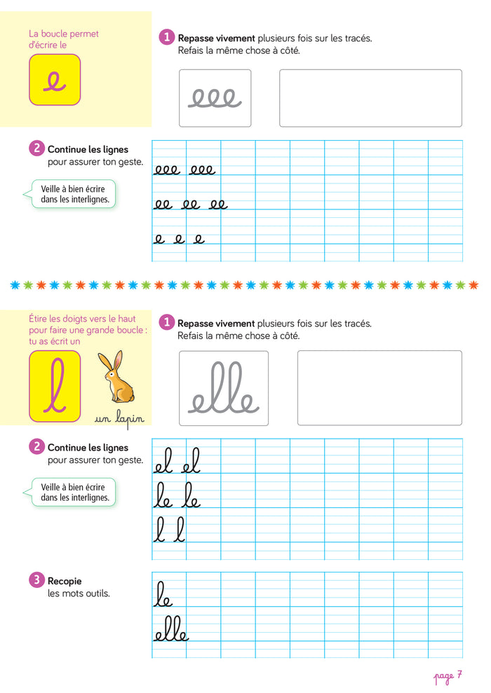 Les cahiers d'écriture CP - Cahier n° 1 Apprentissage