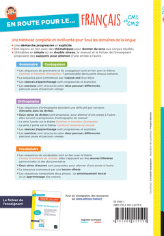 En route pour le français ! CM1 CM2 - Manuel élève