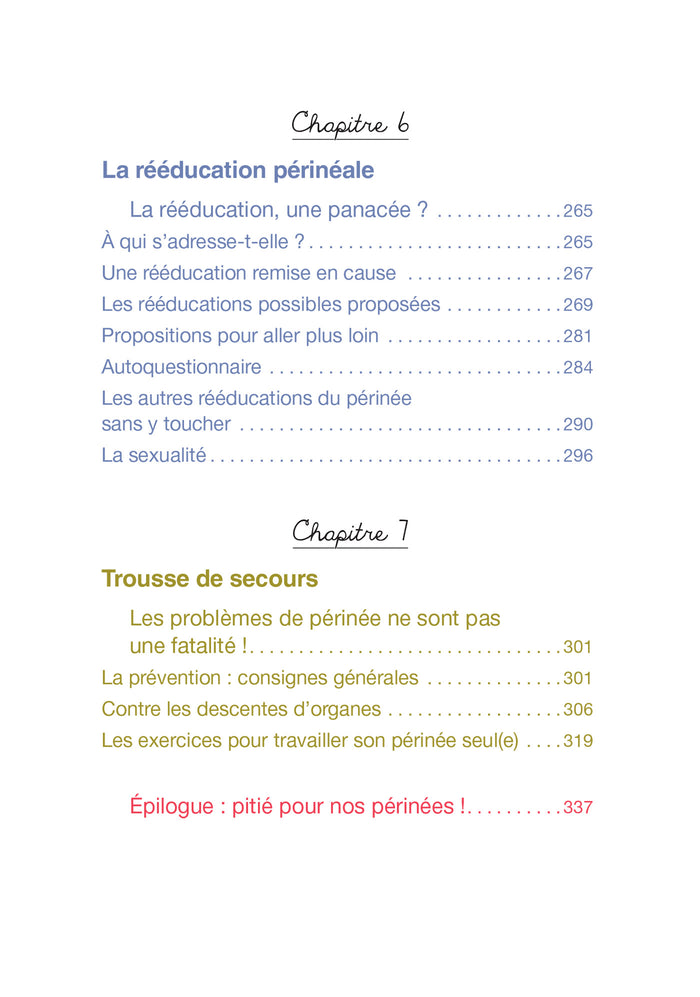 Périnée arrêtons le massacre !