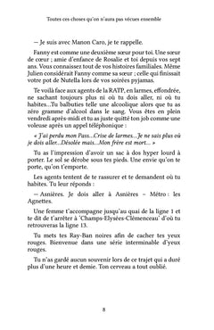 Toutes ces choses qu'on n'aura pas vécues ensemble