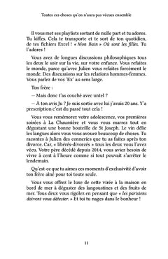 Toutes ces choses qu'on n'aura pas vécues ensemble