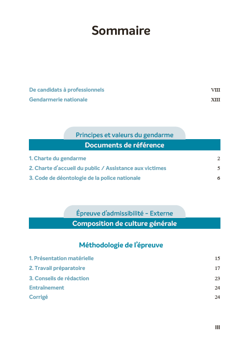 Concours Sous-officier de gendarmerie externe et interne - Tout-en-un 2025/2026