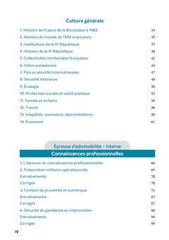 Concours Sous-officier de gendarmerie externe et interne - Tout-en-un 2025/2026