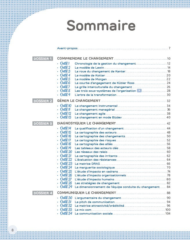 La boite à outils de la conduite du changement
