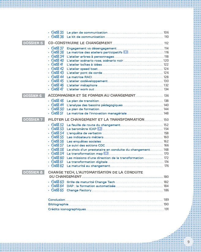 La boite à outils de la conduite du changement