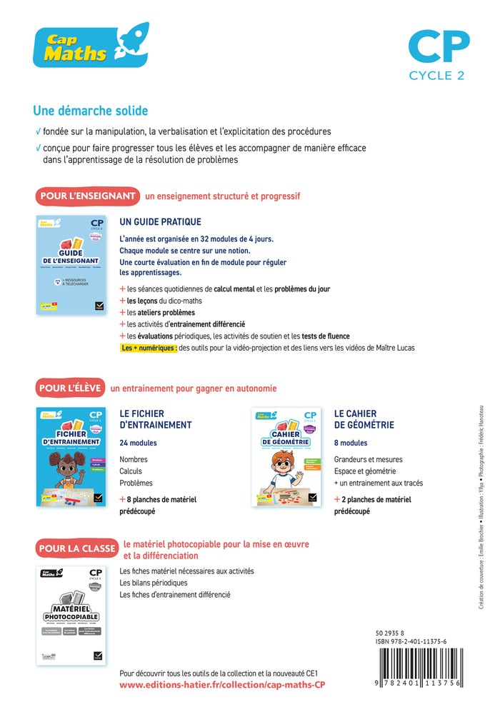 Cap Maths CP - Cahier de Géométrie-Mesure