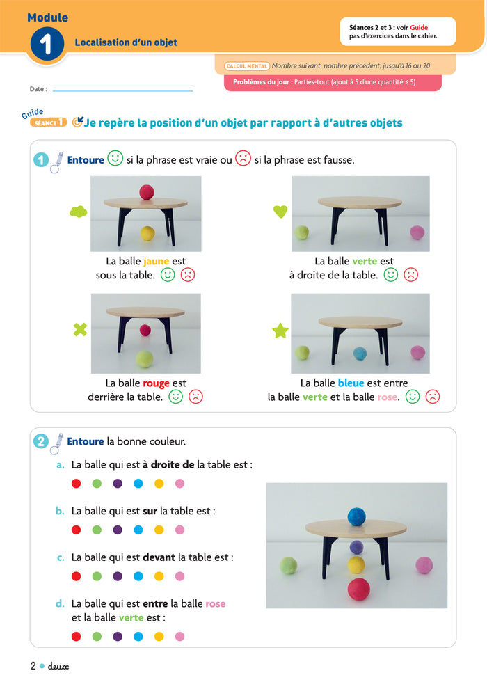 Cap Maths CP - Cahier de Géométrie-Mesure