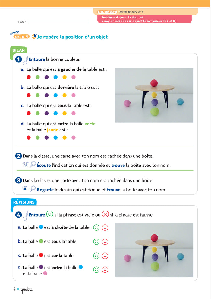 Cap Maths CP - Cahier de Géométrie-Mesure