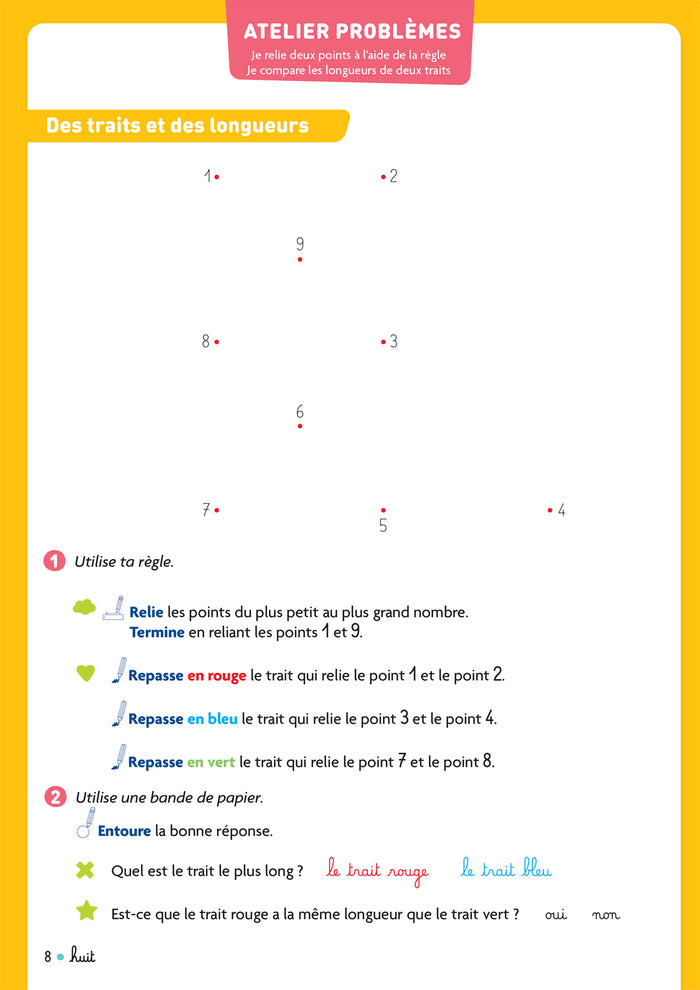 Cap Maths CP - Cahier de Géométrie-Mesure