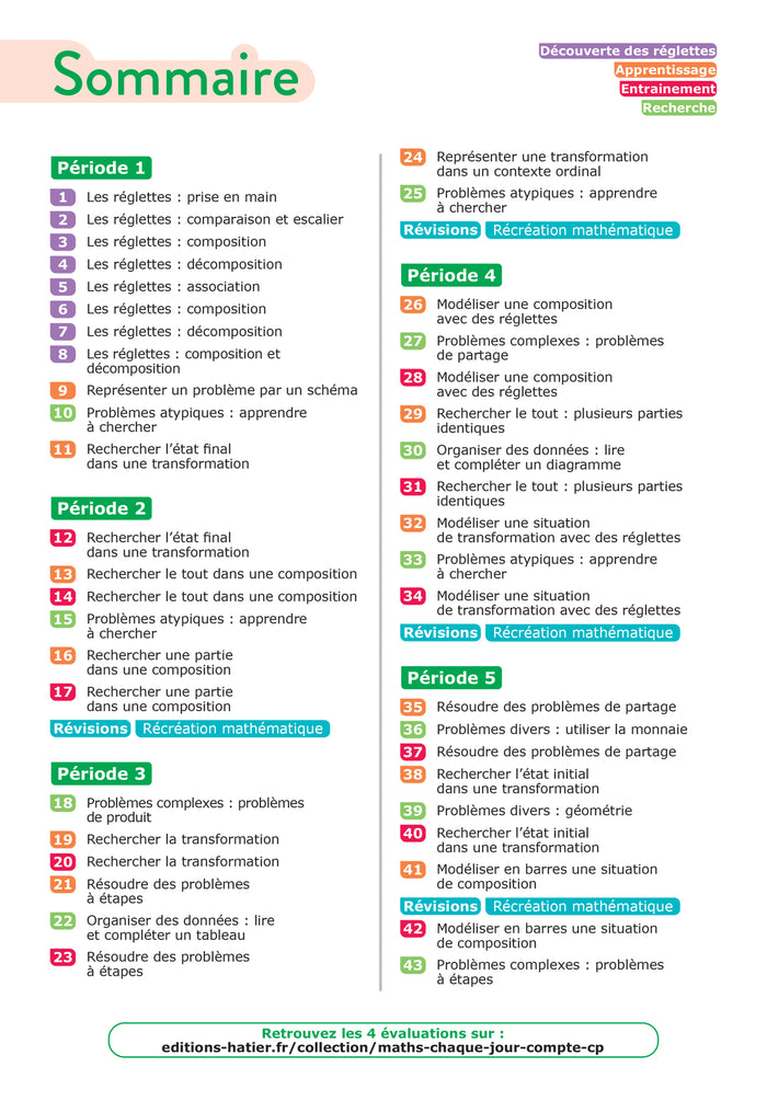 Chaque jour compte - Maths CP - Cahier de problèmes