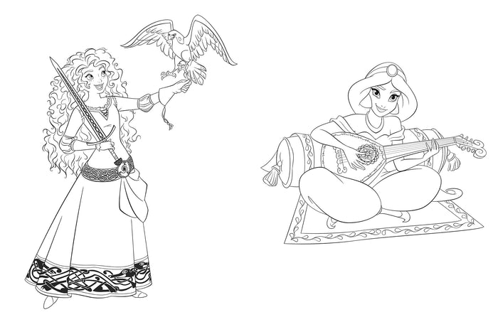 Princesses à colorier