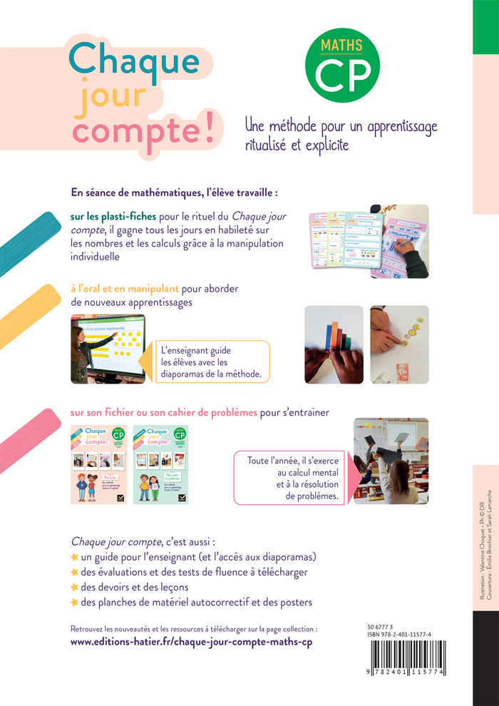 Chaque jour compte - Maths CP - Ed. 2025 - Fichier élève