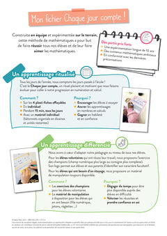 Chaque jour compte - Maths CP - Ed. 2025 - Fichier élève