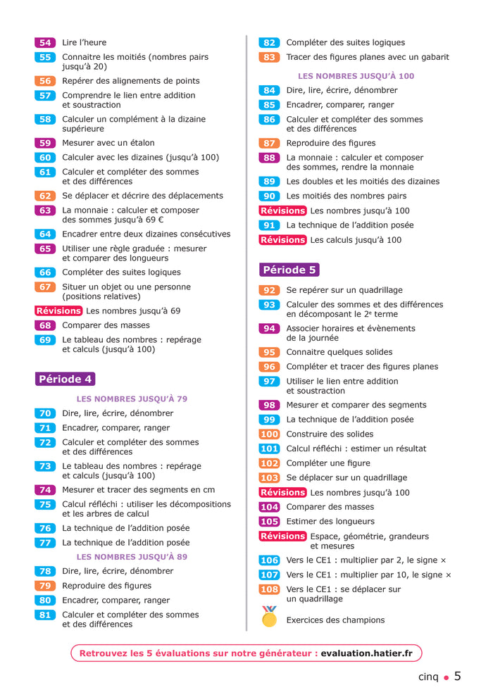 Chaque jour compte - Maths CP - Ed. 2025 - Fichier élève