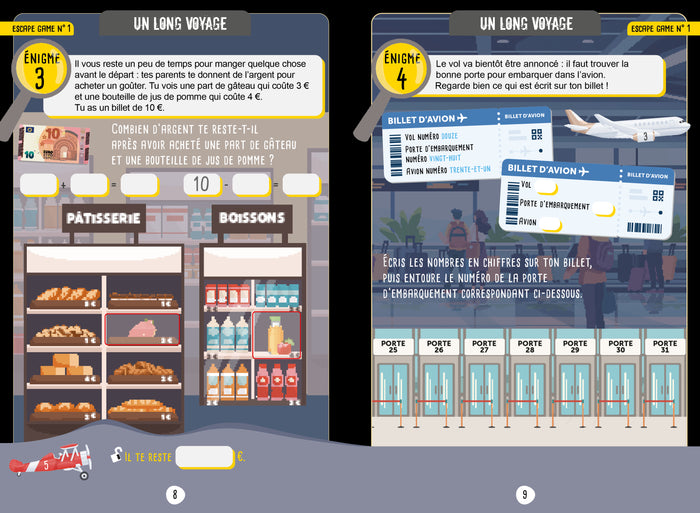 Escape game des petits génies - Du CP au CE1 - Cahier de vacances
