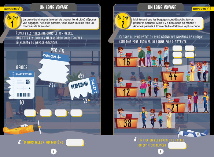 Escape game des petits génies - Du CP au CE1 - Cahier de vacances