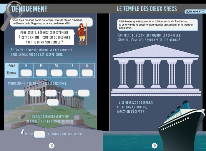 Escape game des petits génies - Du CP au CE1 - Cahier de vacances