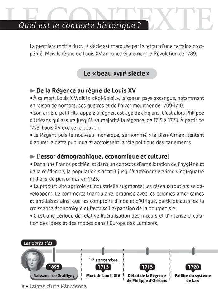 Lettres d'une Péruvienne (oeuvre au programme du Bac de français 2026, 1re)