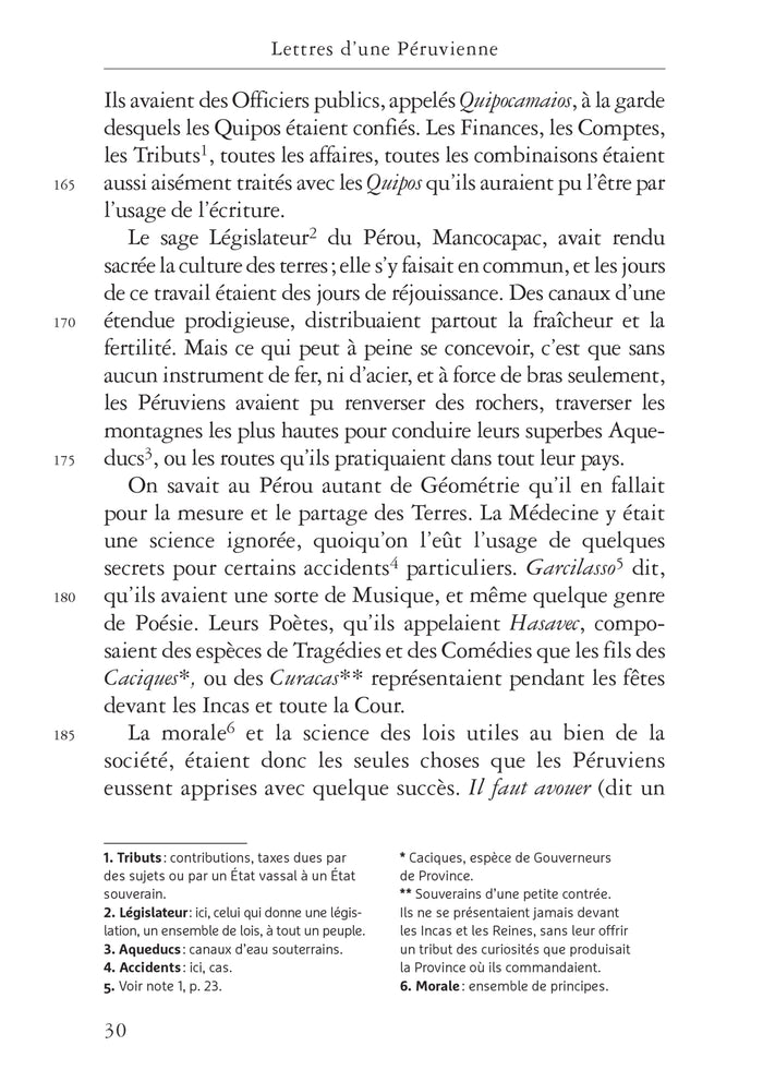 Lettres d'une Péruvienne (oeuvre au programme du Bac de français 2026, 1re)