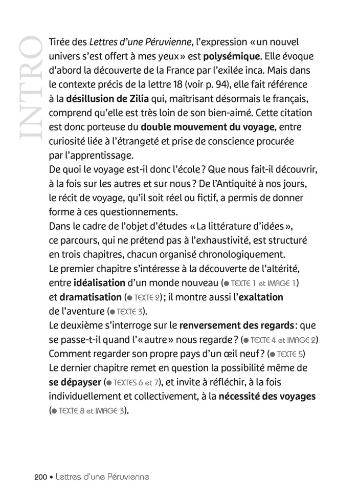 Lettres d'une Péruvienne (oeuvre au programme du Bac de français 2026, 1re)