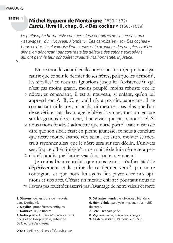 Lettres d'une Péruvienne (oeuvre au programme du Bac de français 2026, 1re)