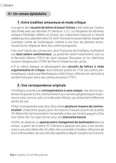 Lettres d'une Péruvienne (oeuvre au programme du Bac de français 2026, 1re)