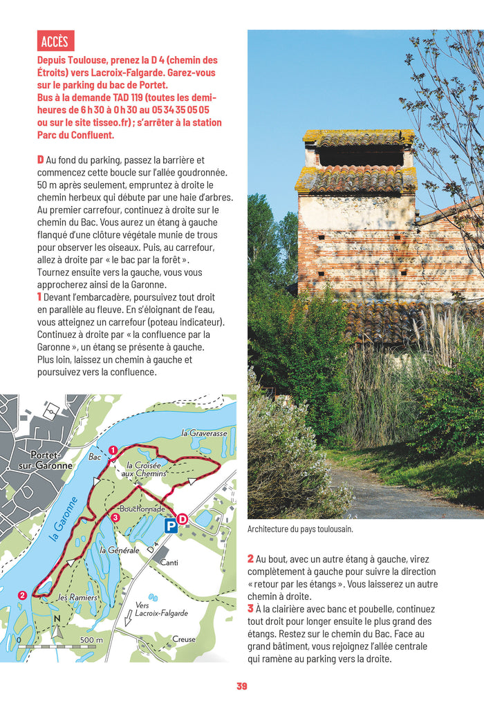 Sentiers d'Emilie autour de Toulouse