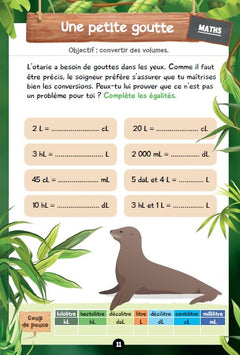 Mes énigmes UNE SAISON AU ZOO - Du CM1 au CM2 - Cahier de vacances