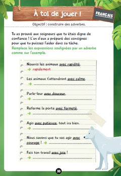 Mes énigmes UNE SAISON AU ZOO - Du CM1 au CM2 - Cahier de vacances