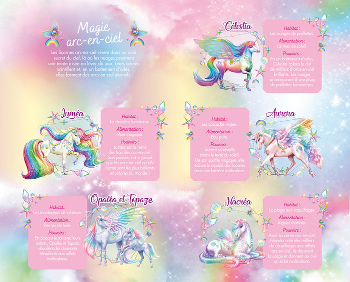 Licornes de rêve - Carnet créatif - Magie Arc-en-ciel