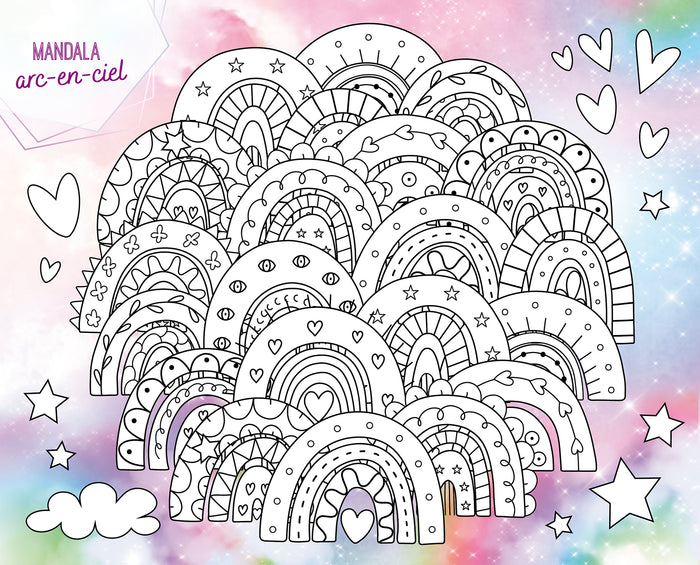 Licornes de rêve - Carnet créatif - Magie Arc-en-ciel